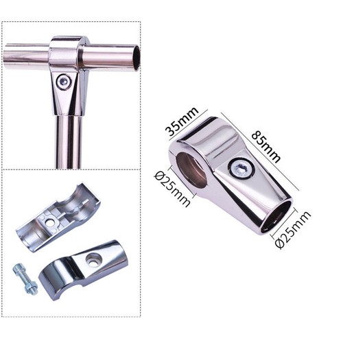Silver two way scaffold tube - silver,