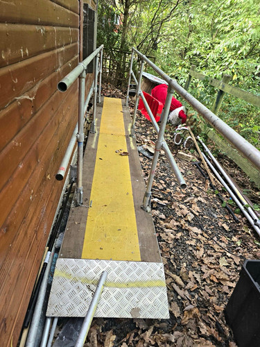 Scaffolding walkway platform - scaffolding,