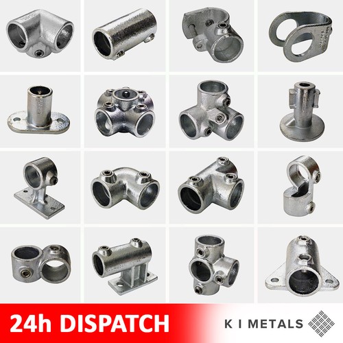 Galvanised key clamp handrail - clamp,